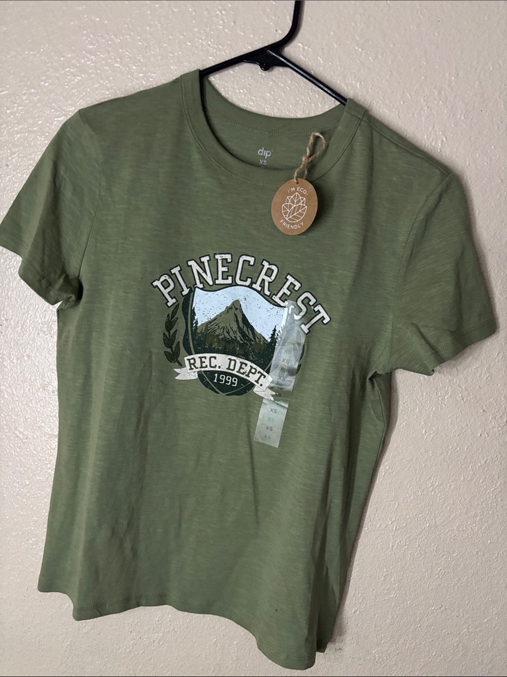 dip Olive Green Pinecrest Graphic Short Sleeve Tee